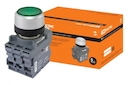 Кнопка MP1-20L в сборе d22мм 1з+1р синяя TDM